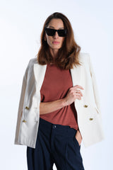 GIACCA CHEVRON UNITO CREME