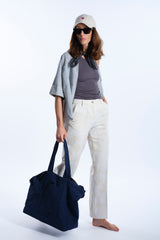 pants embroidered denim