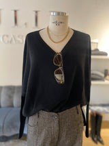 V-neck sweater in pure cashmere