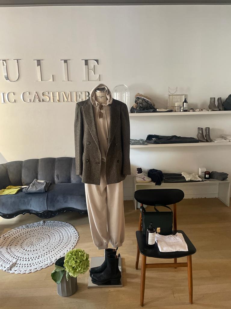 Pantalone jogging in cashmere