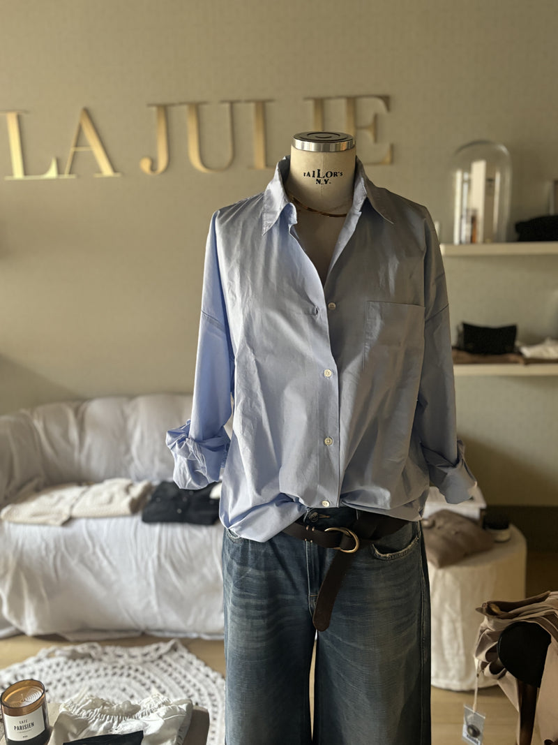 CAMICIA OVER IN POPELINE