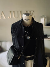 CAMICIA IN JEANS NERA