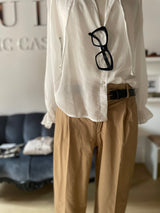 Canvas cotton Pants with pincers