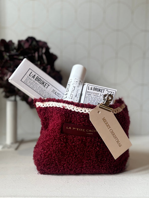 Blue teddy clutch bag M 