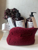 Pochette in teddy Burgundy XL