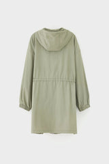 TRENCH CAPPUCCIO SALVIA