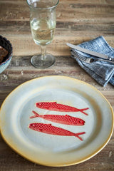 SET OF GOLDFISH PLATES
