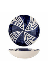 BLUE HAND PAINTED BOWL