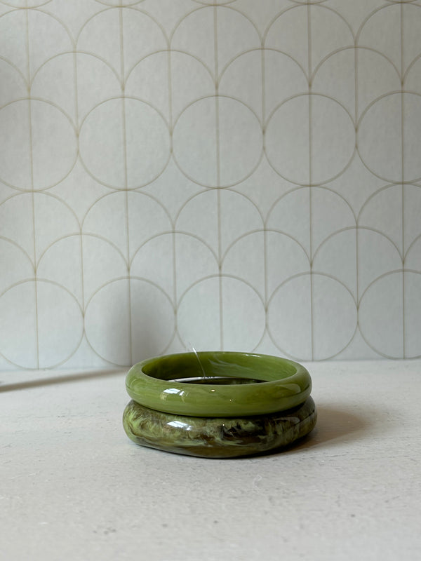 Bracciale resina verde