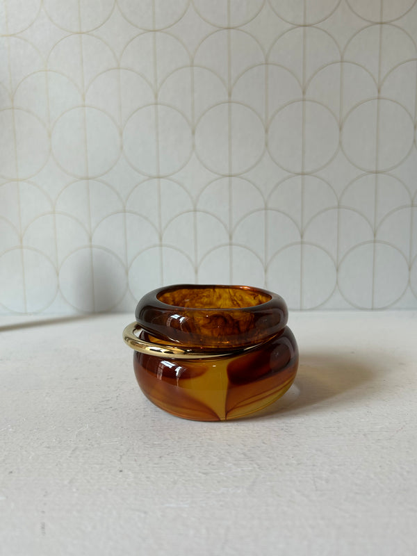 Bracciale resina legno