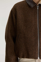 BROWN BOMBER JACKET