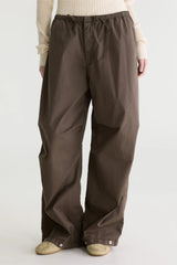 PANTALONI A GAMBA LARGA IN TWILL DI COTONE