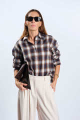 CAMICIA A SCACCHI IN COTONE