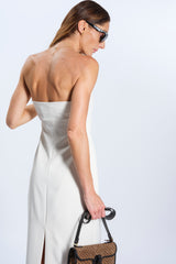 ABITO BUSTIER BIANCO