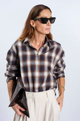 CAMICIA A SCACCHI IN COTONE