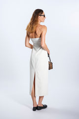 ABITO BUSTIER BIANCO