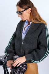 CARDIGAN ZIP IN LANA