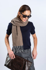 BROWN WOOL SCARF