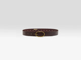 CHOCOLATE LEATHER BELT