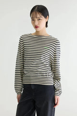NAVY STRIPED SWEATER