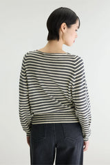 NAVY STRIPED SWEATER