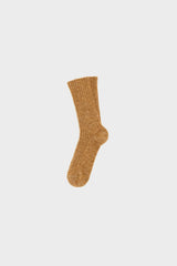 CAMEL RIBBED SOCK