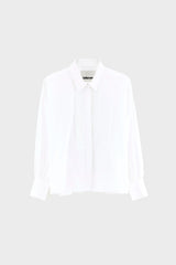 WHITE SMOKING STYLE SHIRT