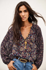 FLORAL PATTERN BLOUSE