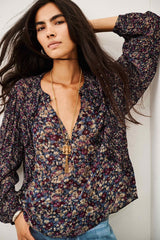 FLORAL PATTERN BLOUSE