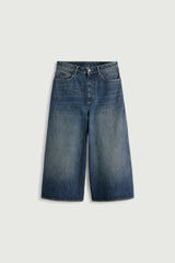 BERMUDA oversize IN WASHED DENIM