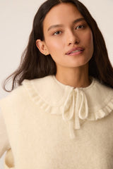 COLLETTO CREMA MISTO LANA E CASHMERE