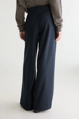 PANTALONE MICRO CHECK NAVY