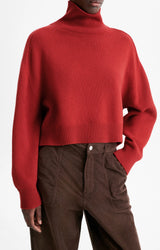 RED WOOL TURTLENECK SWEATER