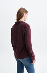 PLUM SILK SHIRT