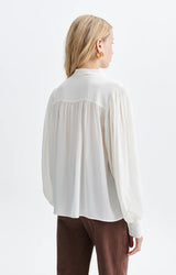 BLUSA IN SETA AVORIO