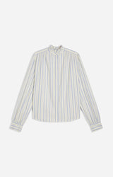 ECRU BLOUSE WITH RUFFLED COLLAR