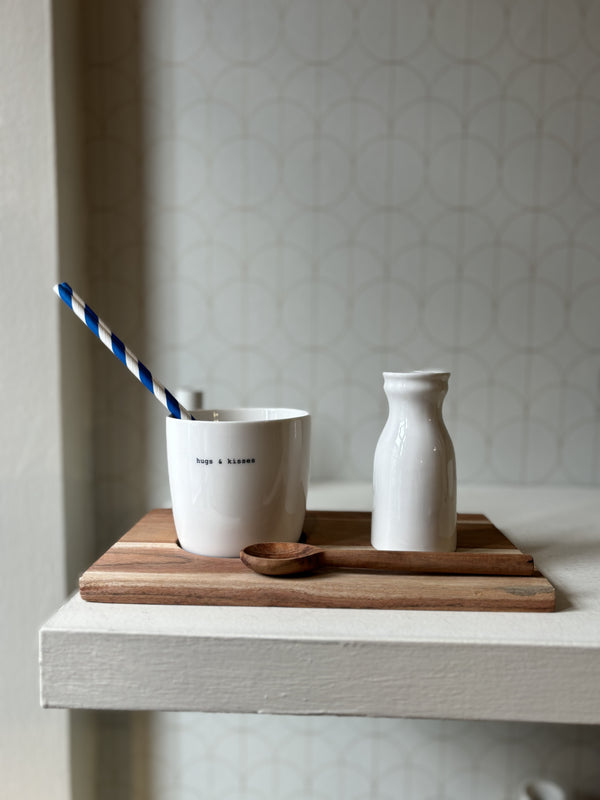 Hugs and kisses mug