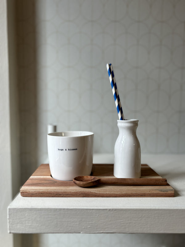 Hugs and kisses mug