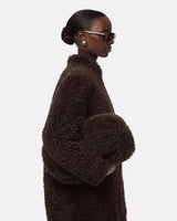 POCHETTE BOUCLÉ BROWN XL