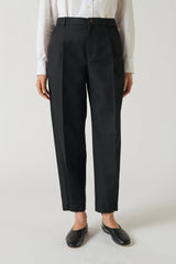 PANTALONE CON PIEGHE NERO