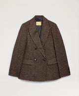 GIACCA IN PIED DI POULE IN PURA LANA