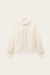 CAMICIA IN PIZZO ECRU