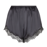 PANTALONCINI IN SETA GRIGIO ANTRACITE