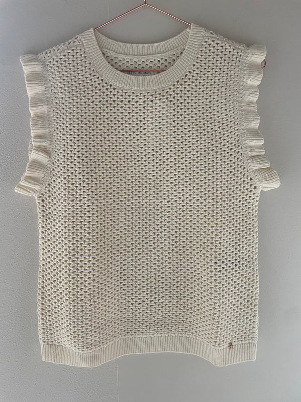 cropped mesh vest