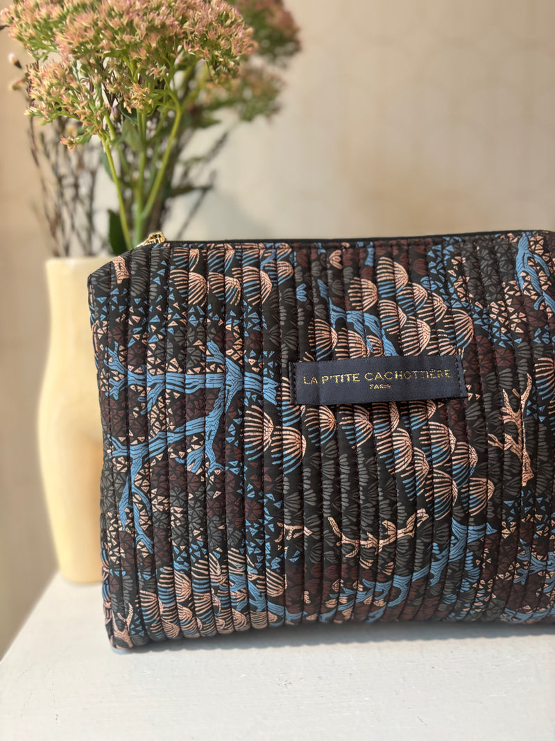 Pochette in cotone trapuntato