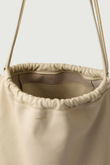 Ivory leather bag