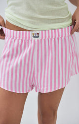 Pantaloncini riga pink