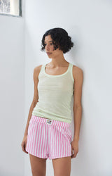 Pantaloncini riga pink