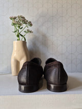 MOCASSINO SCAMOSCIATO DARK BROWN