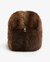 Faux fur clutch bag L
